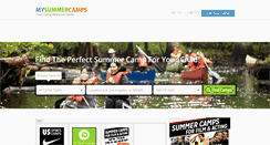 Desktop Screenshot of mysummercamps.com